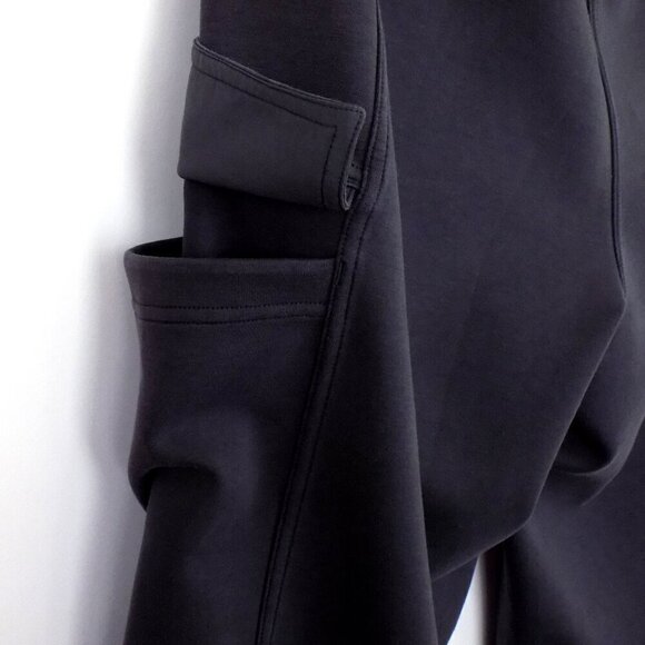 Lululemon Cargo Pants Mid-Rise Size 12 Black Cotton-Blend Double-Knit Slouchy - Picture 7 of 9